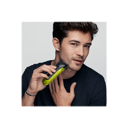 Barzdaskutė Braun | Shaver | Series 3 Shave&Style 300BT | Operating time (max) 30 min | NiMH | Juodas/Žalias