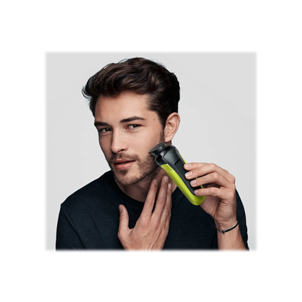 Barzdaskutė Braun | Shaver | Series 3 Shave&Style 300BT | Operating time (max) 30 min | NiMH | Juodas/Žalias