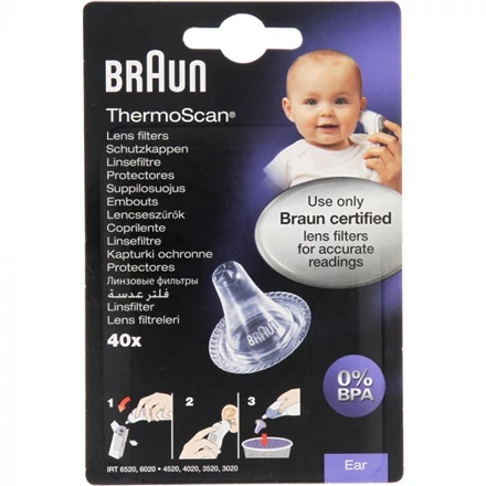 Braun ThermoScan® vienkartiniai lęšių filtrai, 40 vnt. LF40