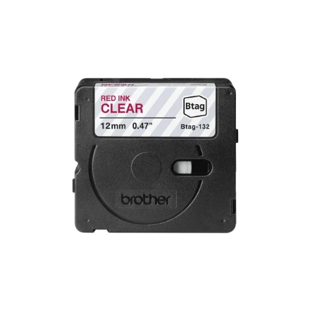 Brother Brolis BTAG-132 | Raudona on Clear | Btag