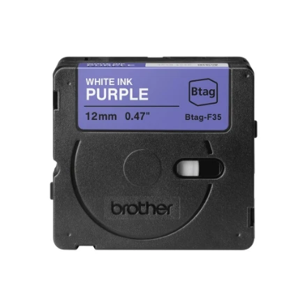Brother BTAG-F35 | Baltas on Violetinė | Btag