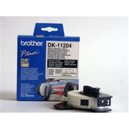 Brother Brolis | DK-11204 Universalios etiketės | Baltas | DK | 17mm x 54mm