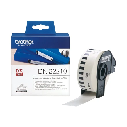 Brother Brolis | DK-22210 ištisinio ilgio popierinė etiketė | Baltas | DK | 29 mm | 30,5 m