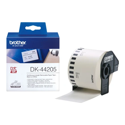 BROTHER DK44205 Baltas REM. PAP Juosta 62MM