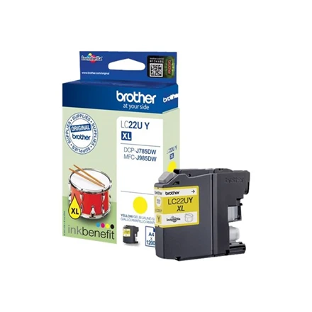 Brother Brolis LC-22UY | Rašalo kasetė | Geltona