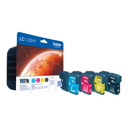 BROTHER VALUE PACK (LC-1100HY BK/C/M/Y)