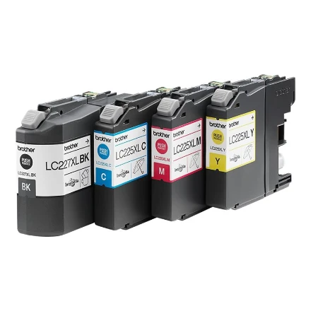 Supakuokite Brother LC227XLVALBP CMYK lizdinę plokštelę DCP-J4120DW/MFC-J4420DW/4425DW/4620DW