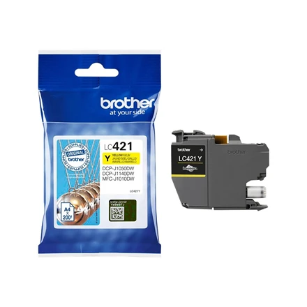 Brother LC421Y rašalo kasetė Geltona | Brolis LC421Y | Rašalo kasetė | Geltona