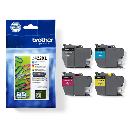 BROTHER LC422XL HY VAL BP INK&DR SEC TAG(BH19MB)
