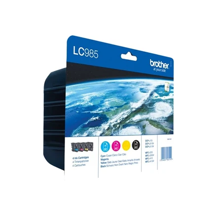 Brother LC985VALBP Multipack | Ink Cartridge | Juodas, Cyan, Magenta, Geltona