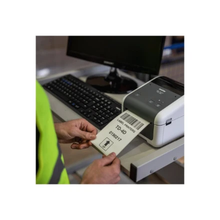 Brother TD-4525DN 4 colių stalinis bekliopis etikečių spausdintuvas 300DPI, USB-C/LAN | Brother