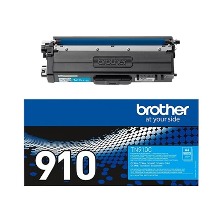 BROTHER TN-910C žydras toneris, itin didelės išeigos, 9000 psl.