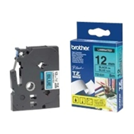 Brother BROLIS TZ531 12 Juodas ON Mėlynas