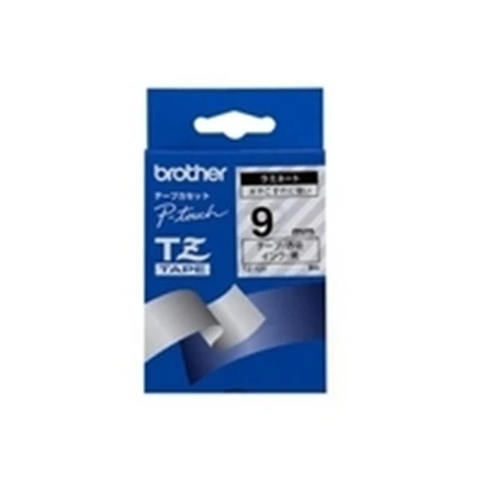 Brother Brolis | TZe-121 laminuota juosta | Juodas ant Clear | TZe | 8 m | 9 cm
