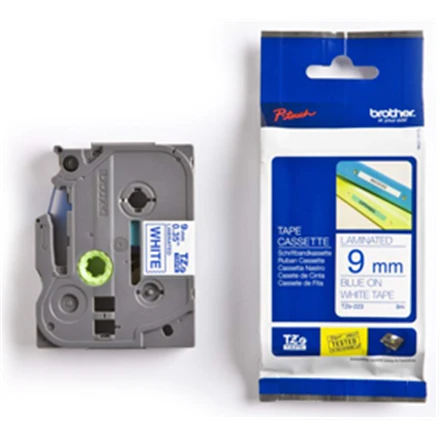 Brother | TZe-223 Laminated tape | Mėlyna on Baltas | TZe | 8 m | 0.9 cm