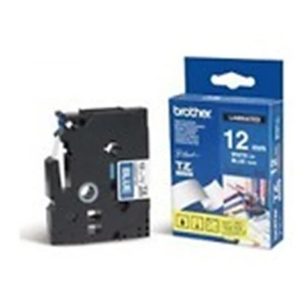 Brother | TZe-535 Laminated tape | Baltas on Mėlyna | TZe | 8 m | 1.2 cm