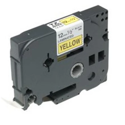 Brother | TZe-631 Laminated Tape | Juodas on Geltona | TZe | 8 m | 1.2 cm