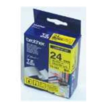 Brother | TZe-651 Laminated Tape | Juodas On Geltona | TZe | 8 m | 2.4 cm