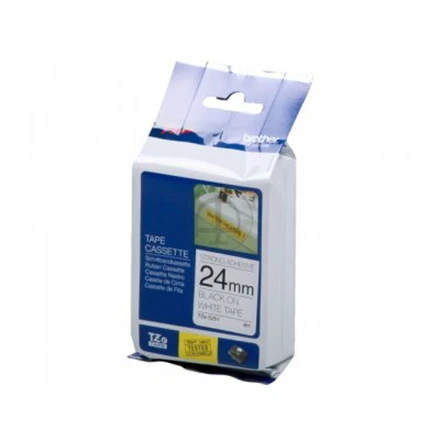 Brother | TZe-S251 Strong Adhesive Laminated Tape | Juodas on Baltas | TZe | 8 m | 2.4 cm