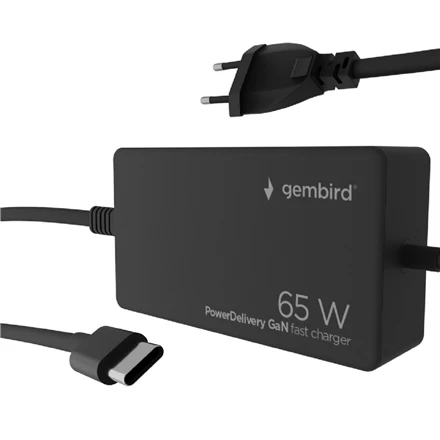 Gembird 65W | Maitinimo tiekimas | GaN | USB-C