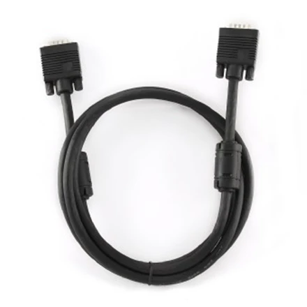 Gembird „Cablexpert Premium VGA HD15M/HD15M“ dvigubai ekranuotas su 2 ferito šerdimis, 15M kabelis, Juodas | Cablexpert