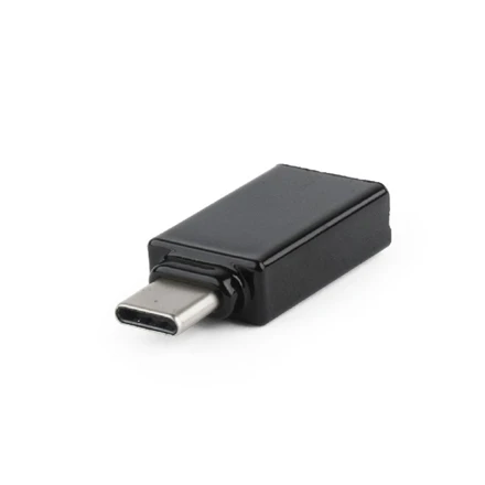 Juodas USB-C tipo ekranų adapteris