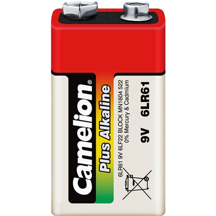 Camelion | 6LR61-SP1 | 9V/6LR61 | Plius šarminės 6LR61 baterijos | 1 vnt.