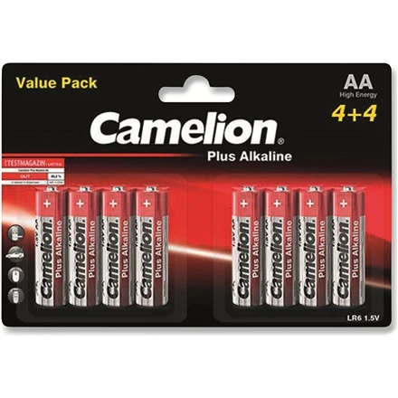 Camelion AA šarminės baterijos - 8 vienetų pakuotė