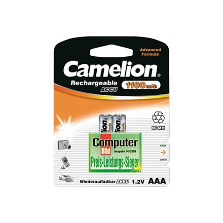 Camelion AAA 1100 mAh baterijos pakuotėje