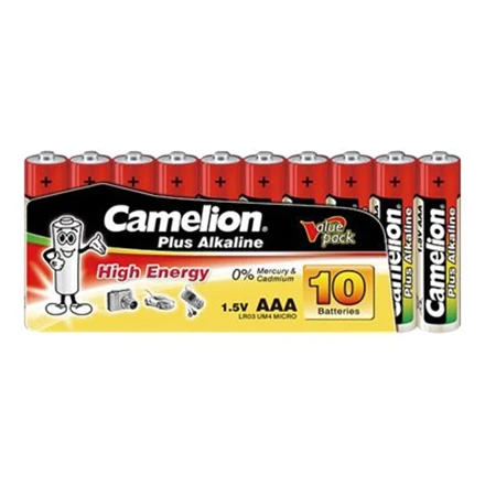Camelion AAA šarminės baterijos, 10 vnt. pakuotė