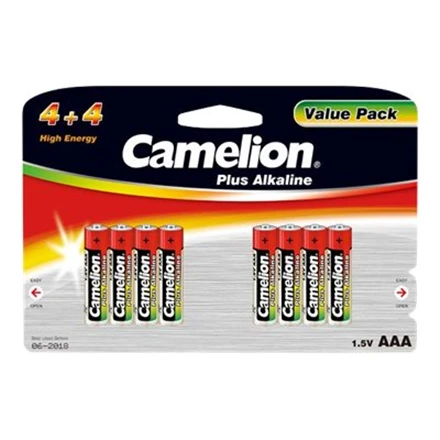 Camelion AAA baterijų 4+4 pakuotė
