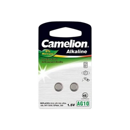 Camelion AG10 šarminės baterijos, 2 vnt. pakuotė