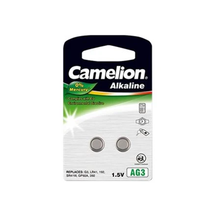 Camelion AG3 LR41 šarminių baterijų pakuotė