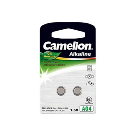 Camelion AG4 šarminės baterijos, 2 vnt pakuotė