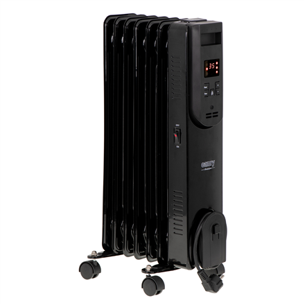 Adler Camry | Alyvos pripildytas radiatorius su nuotolinio valdymo pulteliu | CR 7812 | Alyva užpildytas radiatorius | 1500 W | Galios lygių skaičius 3 | Juodas
