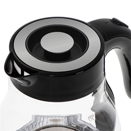 Camry | Virdulys | CR 1300 | Electric | 2200 W | 1.7 L | Glass | 360° rotational base | Juodas