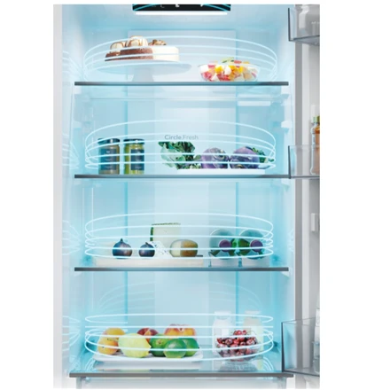 Candy Šaldytuvas | CNCQ2T518EB | Energy efficiency class E | Free standing | Combi | Height 182.5 cm | No Frost system | Šaldytuvas net capacity 197 L | Šaldiklis net capacity 82 L | 38 dB | Juodas