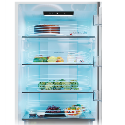 Candy Šaldytuvas | CNCQ2T620EB | Energy efficiency class E | Free standing | Combi | Height 205 cm | No Frost system | Šaldytuvas net capacity 289 L | Šaldiklis net capacity 120 L | Ekranas | 38 dB | Juodas
