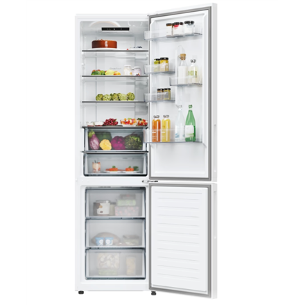 Candy Šaldytuvas | CNCQ2T620EW | Energy efficiency class E | Free standing | Combi | Height 205 cm | No Frost system | Šaldytuvas net capacity 289 L | Šaldiklis net capacity 120 L | Ekranas | 38 dB | Baltas