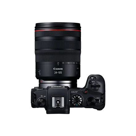 Objektyvas Canon EOS RP + RF 24-105mm F4-7.1 IS STM MILC 26,2 MP CMOS 6240 x 4160 pikseliai Juoda