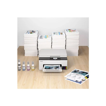 CANON MAXIFY GX1050 daugiafunkcis spalvotas rašalinis spausdintuvas, pakartotinai užpildomas, A4, 210 x 297 mm, A4, 15 atv./min., 250 lapų, USB 2.0, LAN, „Wi-Fi“.