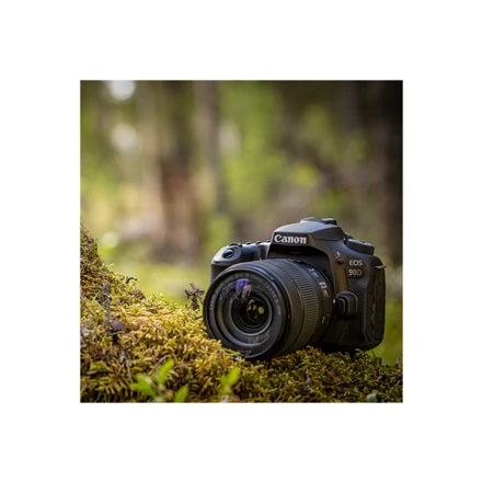 Canon EOS 90D + EF-S 18-135mm f/3.5-5.6 IS USM SLR fotoaparato komplektas 32,5 MP CMOS 6960 x 4640 pikseliai Juoda