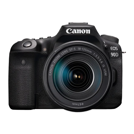 Canon EOS 90D + EF-S 18-135mm f/3.5-5.6 IS USM SLR fotoaparato komplektas 32,5 MP CMOS 6960 x 4640 pikseliai Juoda