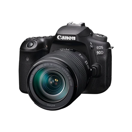 Canon EOS 90D + EF-S 18-135mm f/3.5-5.6 IS USM SLR fotoaparato komplektas 32,5 MP CMOS 6960 x 4640 pikseliai Juoda