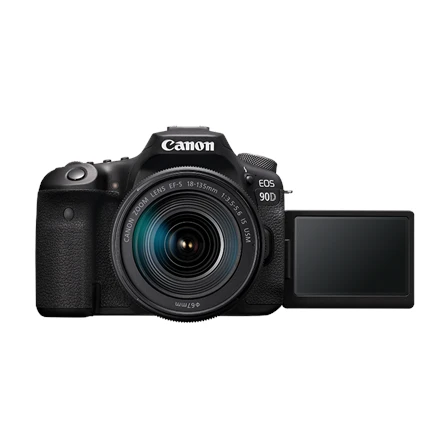 Canon EOS 90D + EF-S 18-135mm f/3.5-5.6 IS USM SLR fotoaparato komplektas 32,5 MP CMOS 6960 x 4640 pikseliai Juoda