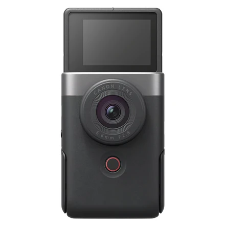 Canon | Vlogų rinkinys (SIP) | PowerShot V10 SL | Kompaktiška kamera | 20,9 MP | Optinis priartinimas 0x x | Skaitmeninis priartinimas 3x x | Ekrano įstrižainė 2" | Wi-Fi | Vaizdo įrašymas | Ličio jonų | Sidabrinis
