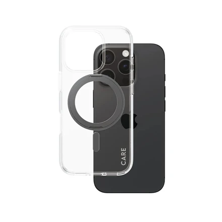 Panzer Glass CARE by PanzerGlass Feature su stoveliu Apple iPhone 16 Pro 6.3" dėklas telefonui juodos spalvos/dėklas telefonui juodos spalvos MagSafe 1322