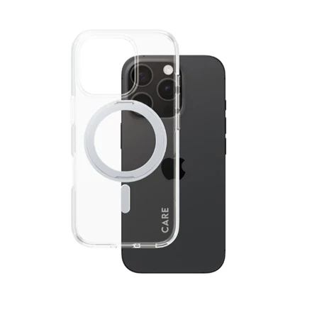 Panzer Glass CARE by PanzerGlass Feature Kickstand Apple iPhone 16 Pro 6.3" sidabrinis/sidabrinis MagSafe 1326