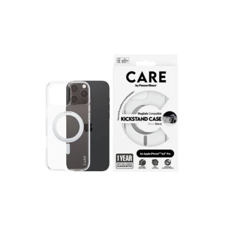 Panzer Glass CARE by PanzerGlass Feature Kickstand Apple iPhone 16 Pro Max 6.9" sidabrinis/sidabrinis MagSafe 1328