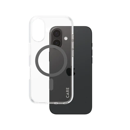 Panzer Glass CARE by PanzerGlass Flagship Case Apple iPhone 16 6.1" dėklas telefonui juodos spalvos/dėklas telefonui juodos spalvos MagSafe 1345